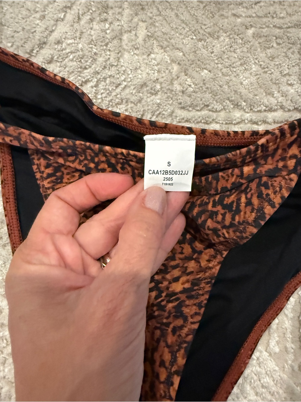 Cupshe Rust Leopard Print Bikini Set - Picture 4 of 4